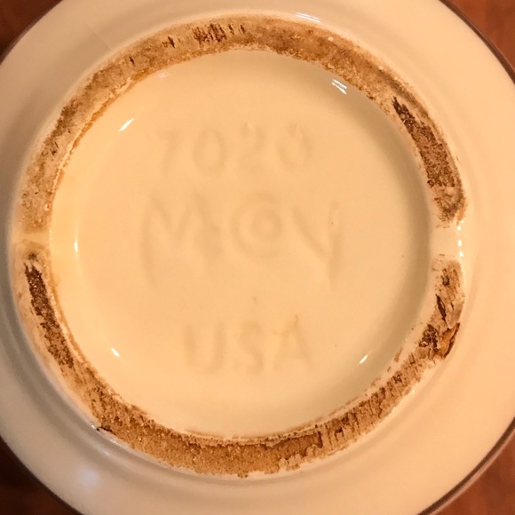 VINTAGE 1979 MCCOY7020 STONECRAFT CHOCOLATE & ALMOND CREAMER MUG - Picture 4 of 4